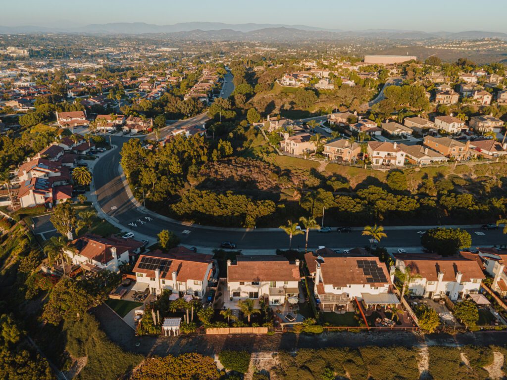 aerial view of San Diego Neighborhood