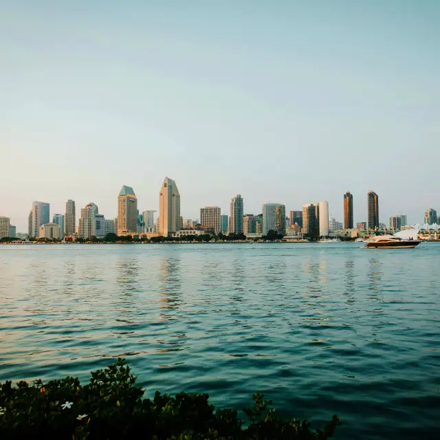 San Diego Skyline From Water