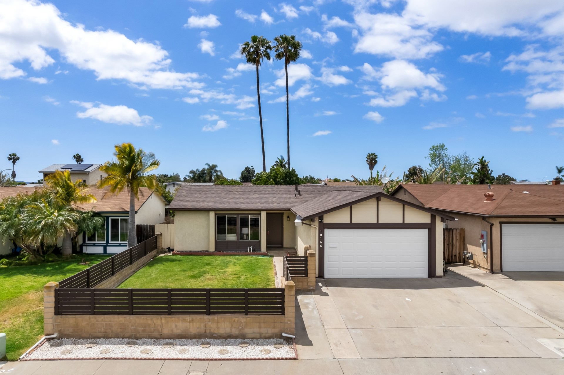 aerial view of san diego house